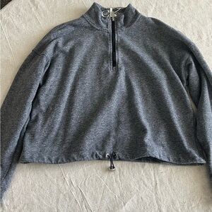 Calvin Klein Women's Charcoal Quarter-Zip Sweatshirt